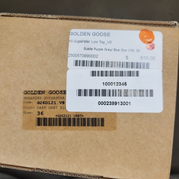 [EUC] Golden Goose Superstar Suede Purple Gray Blue Star Sneakers SIZE 36 in box - Picture 10 of 10